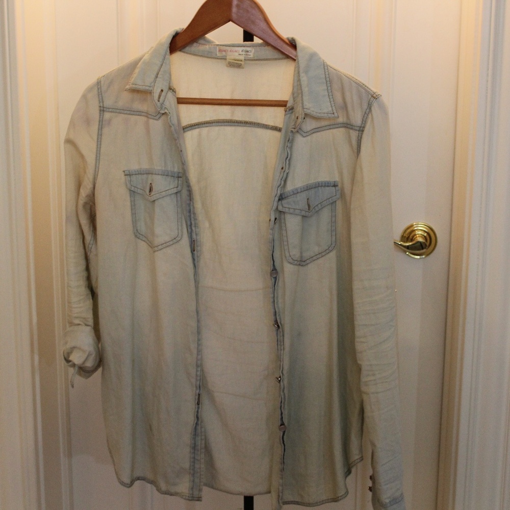 Faded Thin Jean Jacket